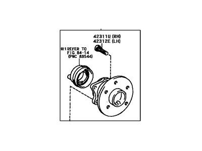 Scion Wheel Bearing - 42450-63011