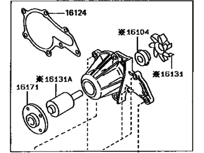 Toyota Corolla Water Pump - 16110-19146