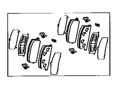 Toyota Celica Brake Pad Set - 04491-20270