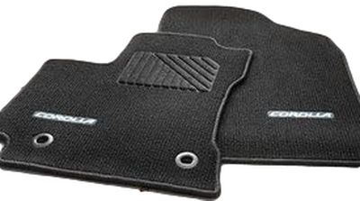 Toyota Carpet Floor Mats - Black with Amber Thread PT206-02142-23
