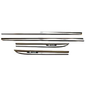 Toyota Lower Door Molding - Bright Chrome - Left Side - 2 Pieces - Service PT29A-08100-DS