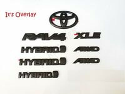 Toyota Blackout Emblem Overlays - LE Hybrid. Exterior Emblem. PT948-42198-02