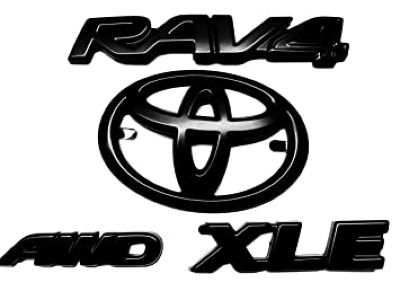 Toyota RAV4 Prime Blackout Emblem Overlays. Exterior Emblem. PT948-42210-02