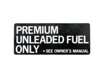 Toyota 74559-50010 Label, Fuel Information
