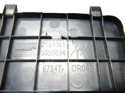 Toyota 67847-0R040-C0 Cover, Back Door Service Hole