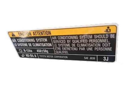 Toyota 88723-60290 Label, Cooler Service Caution