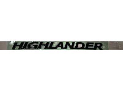 2019 Toyota Highlander Emblem - 75442-0E120