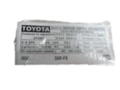 Toyota 11298-28340 Label, Emission Control Information
