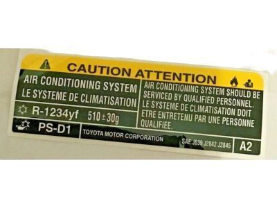 Toyota 88723-04060 Label, Cooler Service Caution