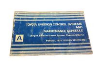 Toyota 11298-22153 Plate, Emission Control Information