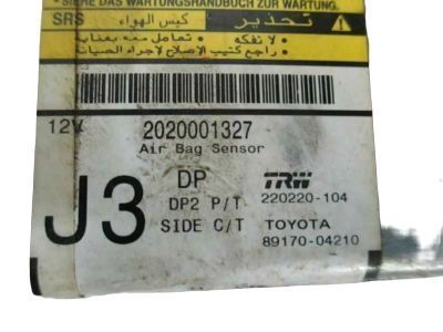 Toyota 89170-04210 Sensor Assembly, Air Bag