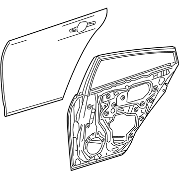 Toyota 67003-47150 Panel Sub-Assembly, Rr D