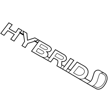 2010 Toyota Highlander Emblem - 75362-48010