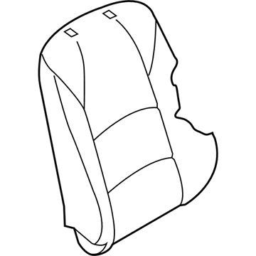 Toyota 71073-WB002 Front Seat Back Cover, Right(For Separate Type)