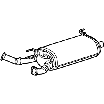 Toyota 17420-38100 Center Exhaust Pipe Assembly