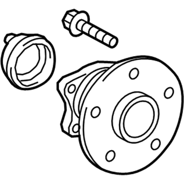 Toyota 42450-06090 Rear Axle Bearing And Hub Assembly