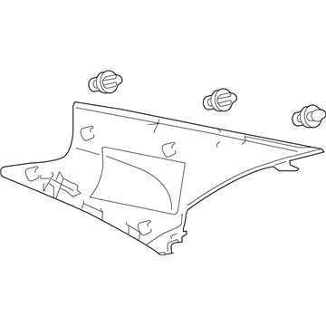 Toyota 62480-06330-A0 GARNISH Assembly, Roof S