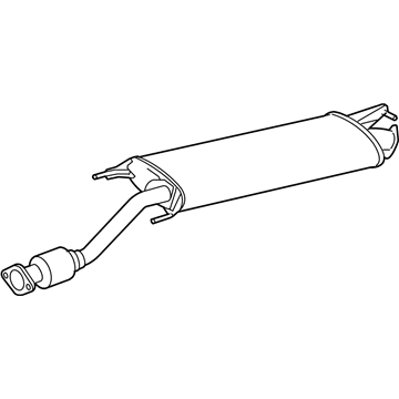 Toyota 17404-0P022 Center Exhaust Pipe Sub-Assembly No.2