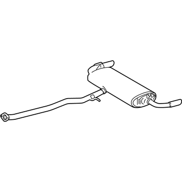 Toyota 17430-F0150 Exhaust Tail Pipe Assembly