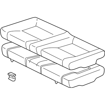 Toyota 71460-2D190-C0 Cushion Assembly, Rear Seat