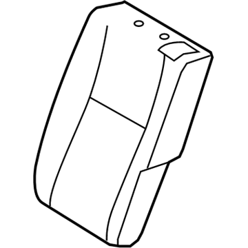 Toyota 71078-12N50-C2 Rear Seat Back Cover, Left (For Separate Type)
