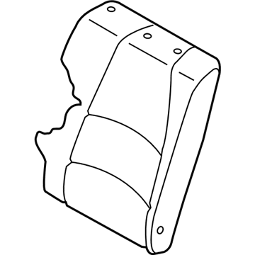 Toyota 71077-WB002 Rear Seat Back Cover, Right (For Separate Type)