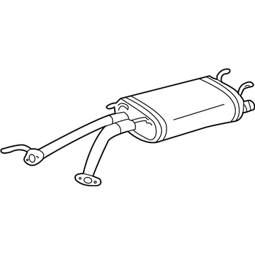 Toyota 17403-0F030 Center Exhaust Pipe Assembly