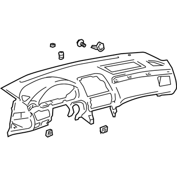 Toyota 55401-06040-C0 Pad Sub-Assy, Instrument Panel Safety