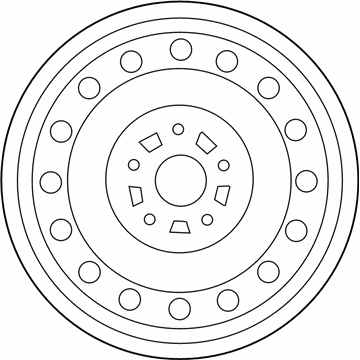 Toyota 42611-12A10 Wheel, Disc