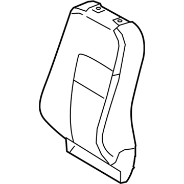 Toyota 71074-1AB10-C2 Front Seat Back Cover, Left(For Separate Type)