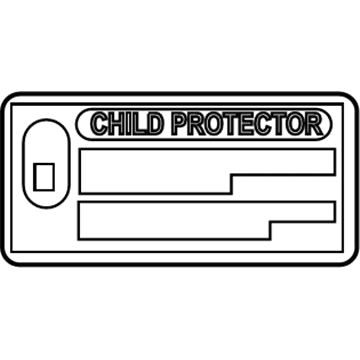 Toyota 69339-0D040 Label, Child Protect