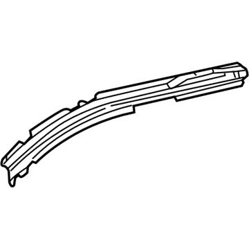Toyota 61245-02040 Reinforcement, Roof Side Rail, Outer RH