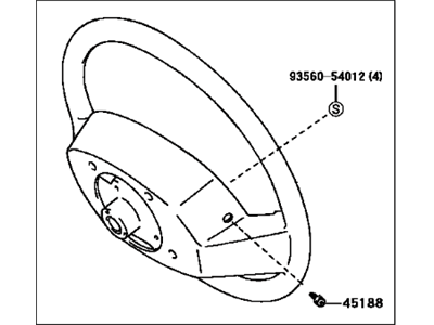 Toyota 45100-07070-E0 Wheel Assembly, Steering