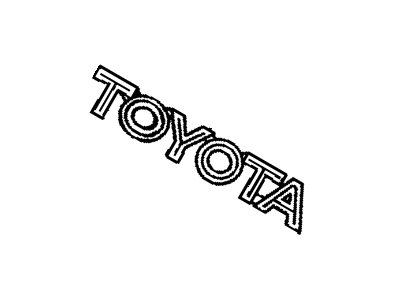 Toyota 75447-AC010 Luggage Compartment Door Name Plate, No.7