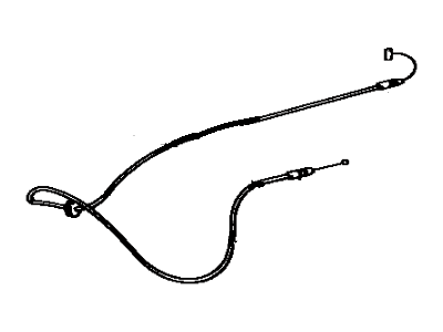 1991 Toyota MR2 Hood Cable - 69307-17070