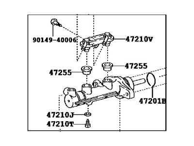Toyota 47201-21080 Brake Master Cylinder Sub-Assembly