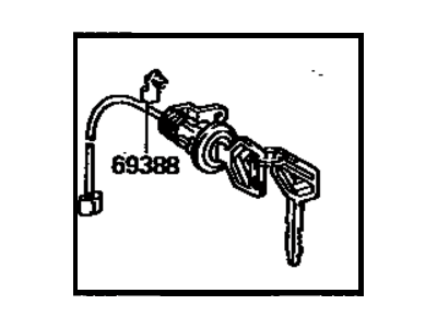 1987 Toyota Camry Door Lock Cylinder - 69052-32070
