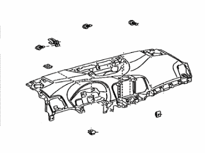 Toyota 55401-0T021-C0 Pad Sub-Assembly, Instrument