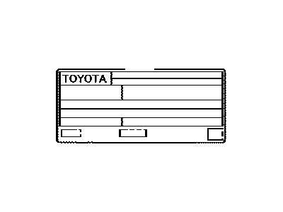 Toyota 11298-31470 Label, Emission Control Information