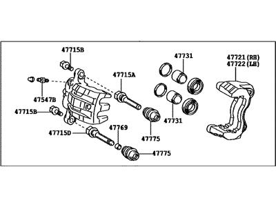 Toyota 47750-0T010 Cylinder Assembly, Disc