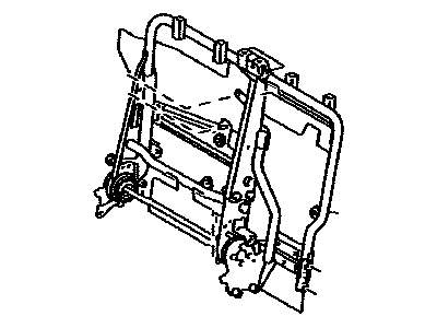 Toyota 71017-0T010 Frame Sub-Assembly, Rear Seat
