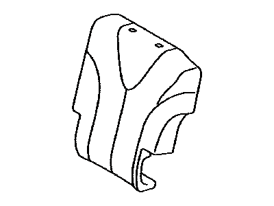 Toyota 71078-0T022-C0 Rear Seat Back Cover, Left (For Separate Type)