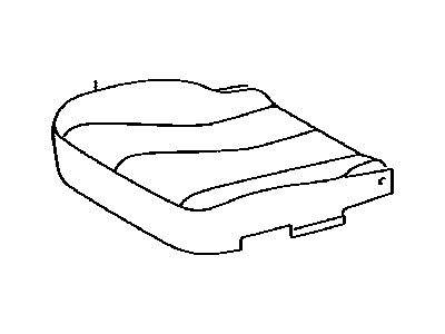 Toyota 71071-0T023-B3 Front Seat Cushion Cover, Right(For Separate Type)
