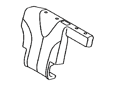 Toyota 71077-1A882-04 Rear Seat Back Cover, Right (For Separate Type)