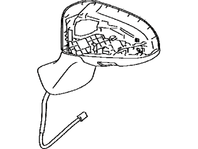 Toyota 87906-0T042-D0 Mirror Sub-Assembly, Outer Rear View, Left