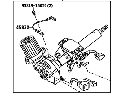Toyota 45250-0T062 Column Assembly, Electrical
