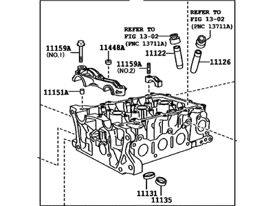 Toyota 11101-49465 Head Sub-Assembly,Cylinder