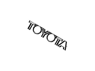 Toyota 75442-16530 Luggage Compartment Door Name Plate, No.2
