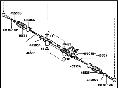 Toyota 44200-35061 Power Steering Link Assembly