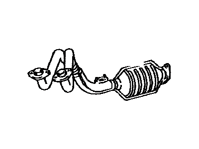 Toyota 17401-66061 Front Exhaust Pipe Sub-Assembly
